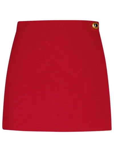 MOSCHINO MOSCHINO BURGUNDY POLYESTER BLEND SHORTS