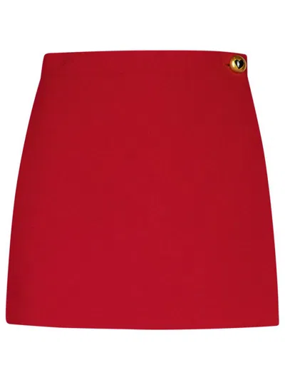 MOSCHINO MOSCHINO BURGUNDY POLYESTER BLEND SHORTS