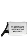 Moschino Zippered Clutch In Multi