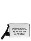 Moschino Zippered Clutch In Multi