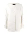 Moschino Button Details Loose Cardigan In White