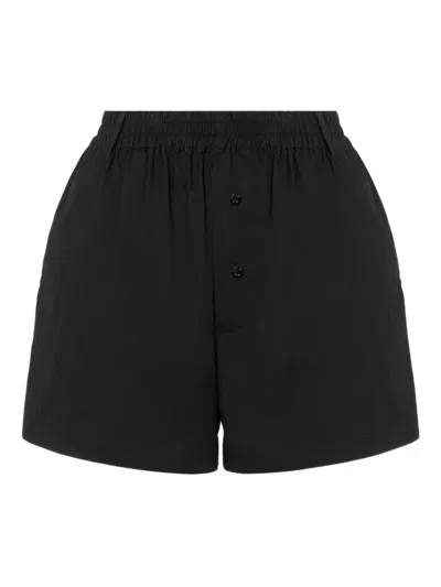 MOSCHINO BUTTON-FASTENING COTTON SHORTS
