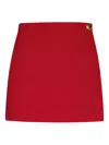 Moschino Burgundy Polyester Blend Shorts In Red