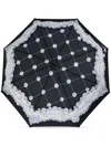Moschino Button-print Umbrella In Black