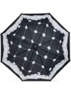 Moschino Button-print Umbrella In Black