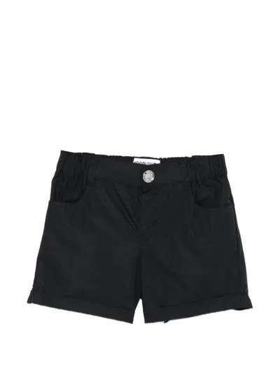 Moschino Babies' Button Shorts In Black
