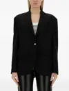 Moschino Button Single-breasted Jacket In Black