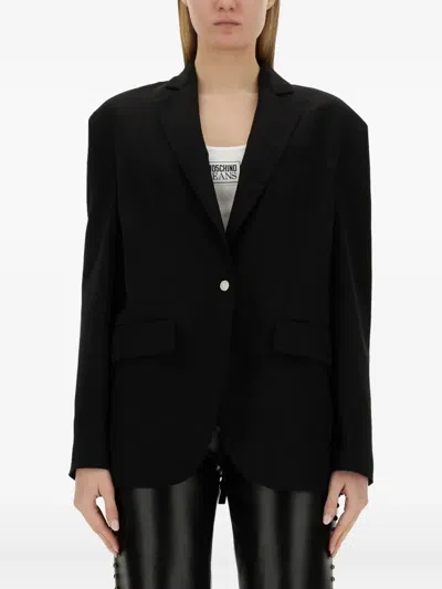MOSCHINO BUTTON SINGLE-BREASTED JACKET
