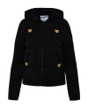 Moschino Quilted Shell Hooded Jacket In Black