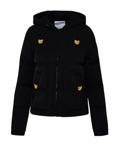 MOSCHINO MOSCHINO TEDDY BEAR EMBELLISHED HOODED JACKET