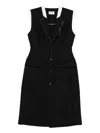 Moschino Buttoned Blazer Dress In Black