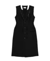 Moschino Stylish Sleeveless Dress Featuring Flap Pockets In Black