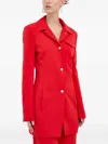 Moschino Buttoned Blazer In Red