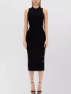 Moschino Couture Buttoned Dress In Black
