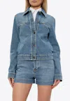 Moschino Buttoned Denim Jacket In Blue