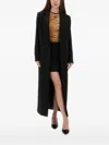 Moschino Long Tailored Coat In Black