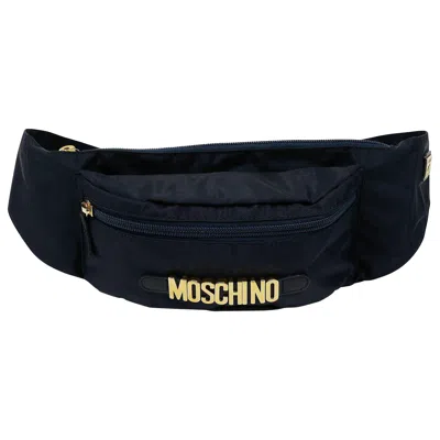 Pre-owned Moschino By Redwall Vintage Navy Blue Fanny Pack