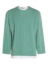 Moschino Cable Knit Crewneck Sweater