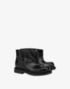 Moschino Calf Ankle Boots Olivia In Black