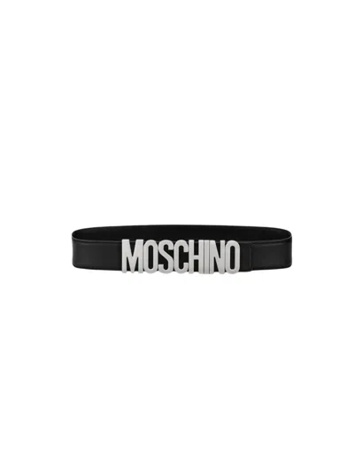 Moschino Calf Leather  Black Belt