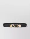 Moschino Adjustable Logo Cinrua Belt With Multi-tone Buckle