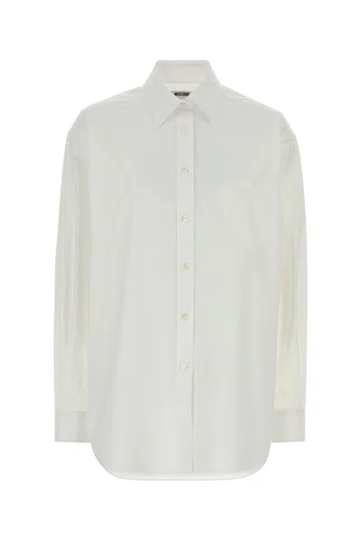 Moschino Logo-detail Shirt In Neutral