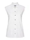 Moschino Couture Poplin Shirt In Blanco