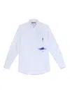 Moschino Office Inspiration Stretch Poplin Shirt In White