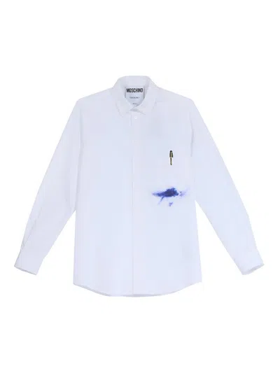 MOSCHINO CAMISA - BLANCO