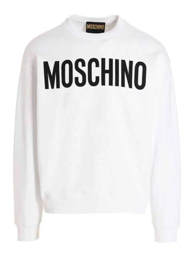 Moschino Sweatshirt Maxi Logo In White