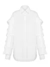 Moschino Cotton Muslin Shirt Multi Collars In White