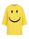 Moschino Couture Smile Tshirt In Yellow