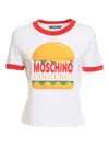 Moschino Graphic-print Cotton T-shirt In White