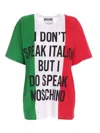 Moschino Print Oversize Multicolor T-shirt In Multicolor