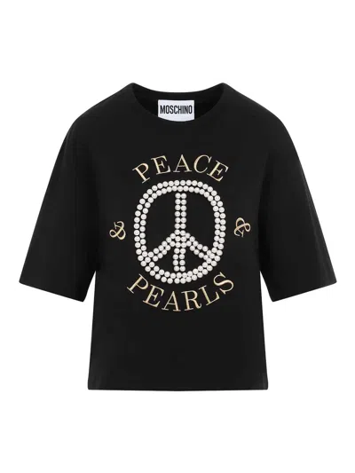 MOSCHINO CAMISETA - NEGRO