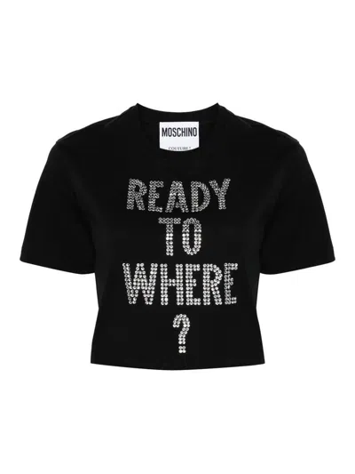 MOSCHINO CAMISETA - NEGRO