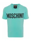 Moschino Crew Neck Short Sleeves Straight Hem In Green