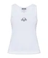 Moschino Canotta Mini Laurel Crown In White