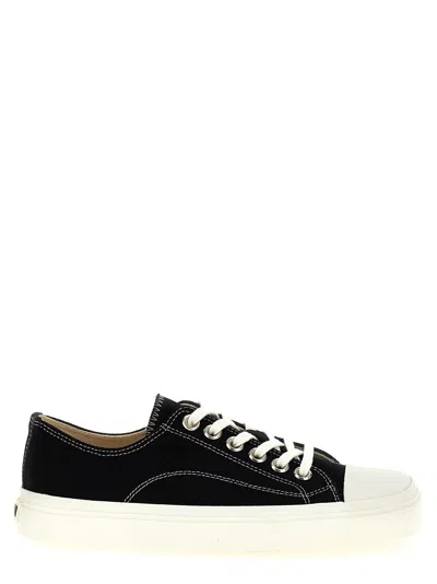 Moschino Canvas Lace-up Sneaker In Black