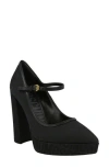 Moschino Logo Jacquard Mary Jane Pumps