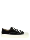 Moschino Stitched Canvas Low-top Sneakers With Rubber Sole