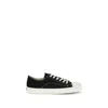 Moschino Lace-up Canvas Sneakers In Black