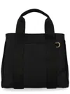 Moschino Canvas Tote Bag In Black