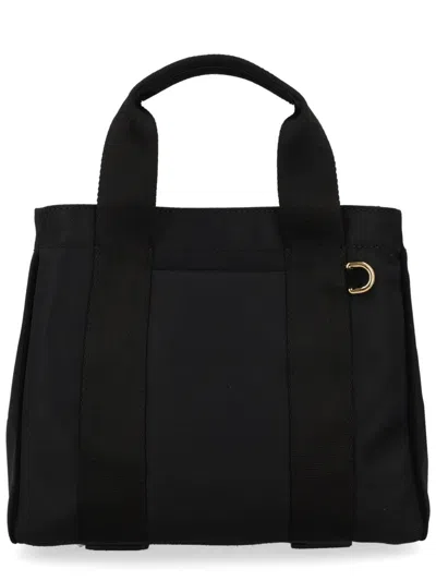 Moschino Canvas Tote Bag In Black