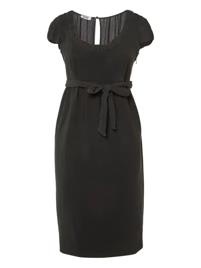 Pre-owned Moschino Cap-sleeve Midi Dress