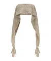 Moschino Gauze Mohair Blend Cape In Green