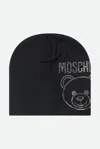 Moschino Cappello In Lana Nero In Nero