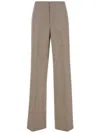 Moschino Pantalone In Lana Cappuccino Donna In Neutrals