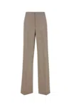 Moschino Pantalone In Lana Cappuccino Donna In Beige