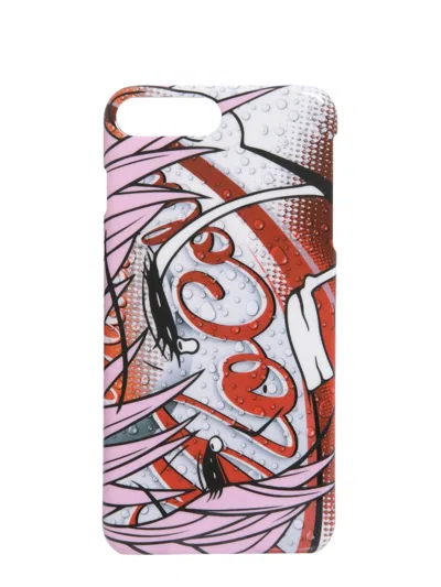 Moschino Capsule Printed Iphone 7 Plus & 8 Plus Case In Red
